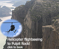 Helicopter sightseeing from Stavanger