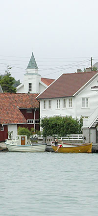 Korshamn near Kristiansand - lots of places to visit by boat