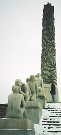Vigeland sculpture park in Oslo